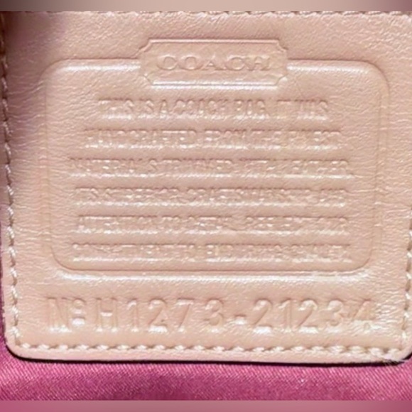 COACH Madison Graphic Op Art Metallic Isabelle Bag - Picture 6 of 9